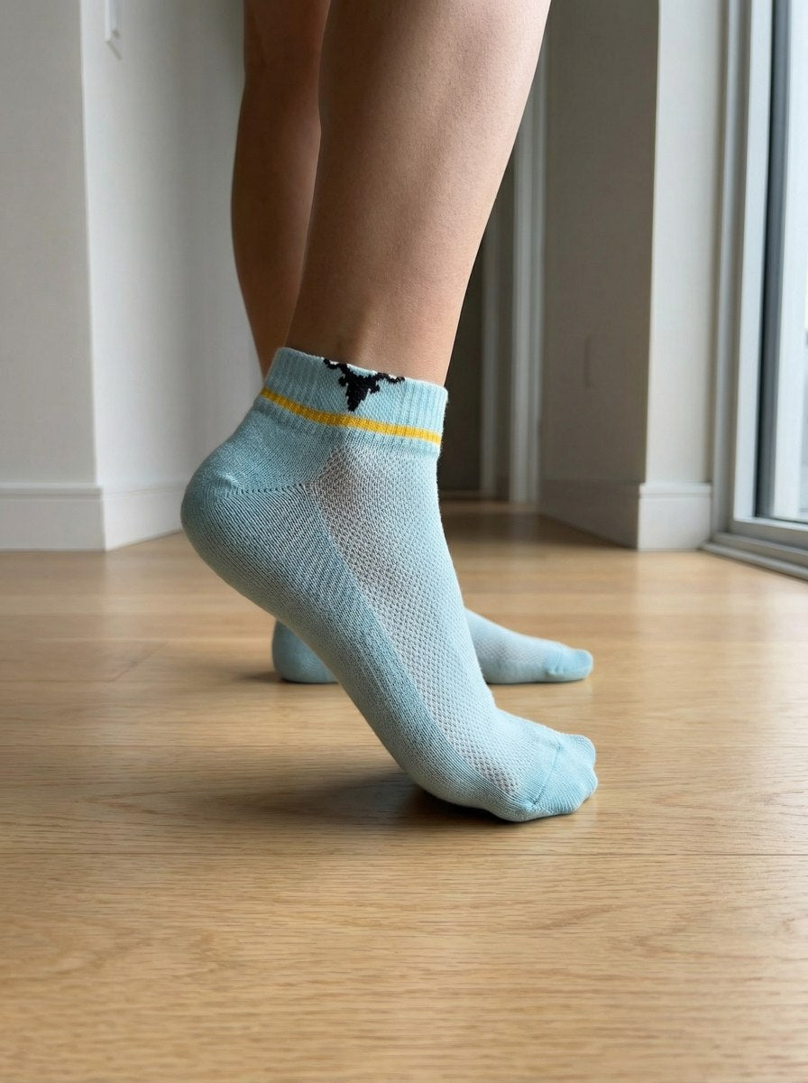 Breeze Series Mesh-Knit Ankle Socks – 5-Pair Pastel Pack