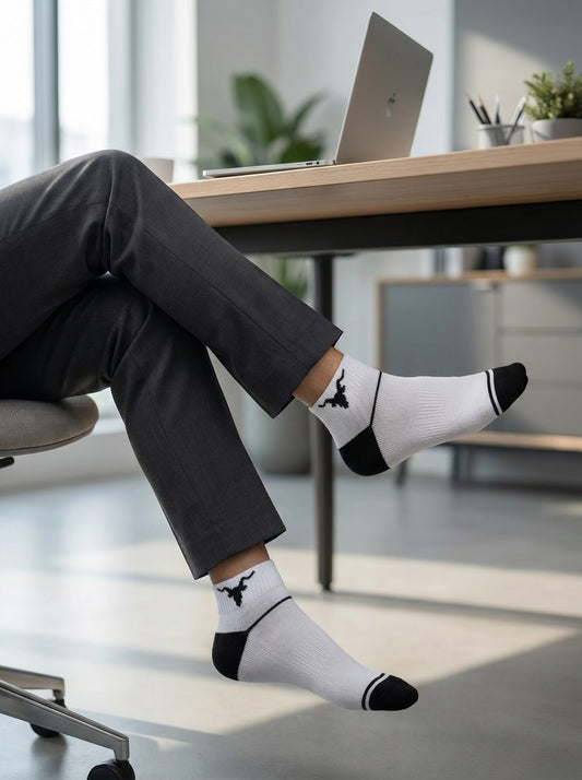 Pivot Series Active Ankle Socks – 5-Pair Colour Block Pack