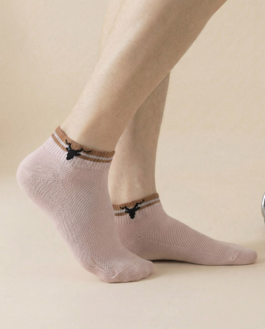 Antelope Series Low-Cut Quarter Socks – 5-Pair Multi-Colour Pack