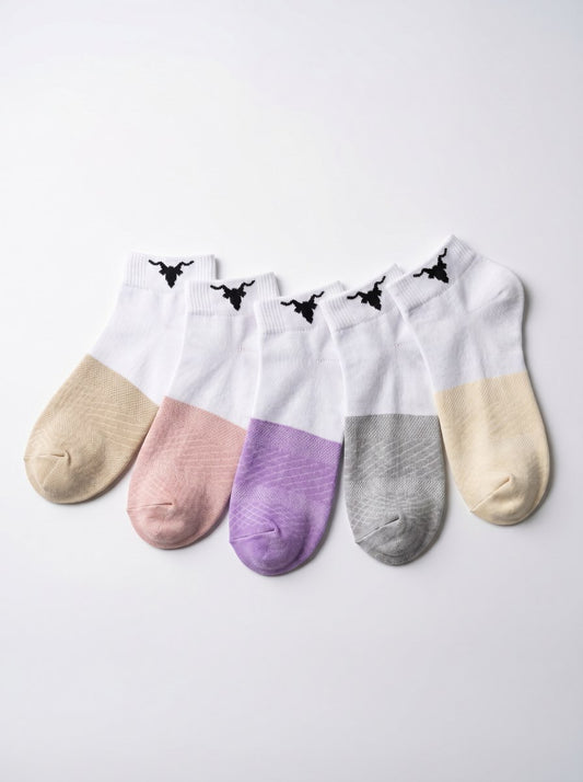 Dip-Dye Series Low-Cut Socks – The Essential 5- Colour Pack