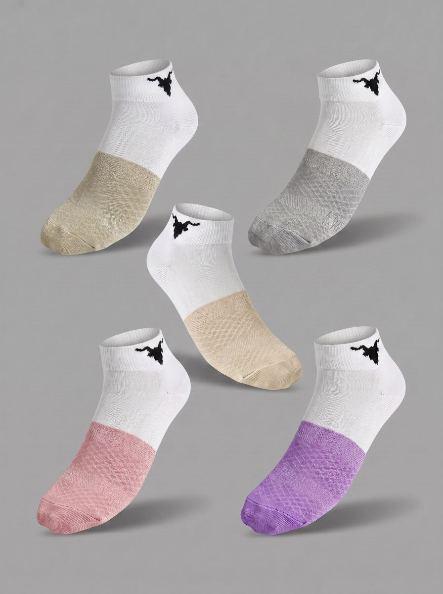 Dip-Dye Series Low-Cut Socks – The Essential 5- Colour Pack