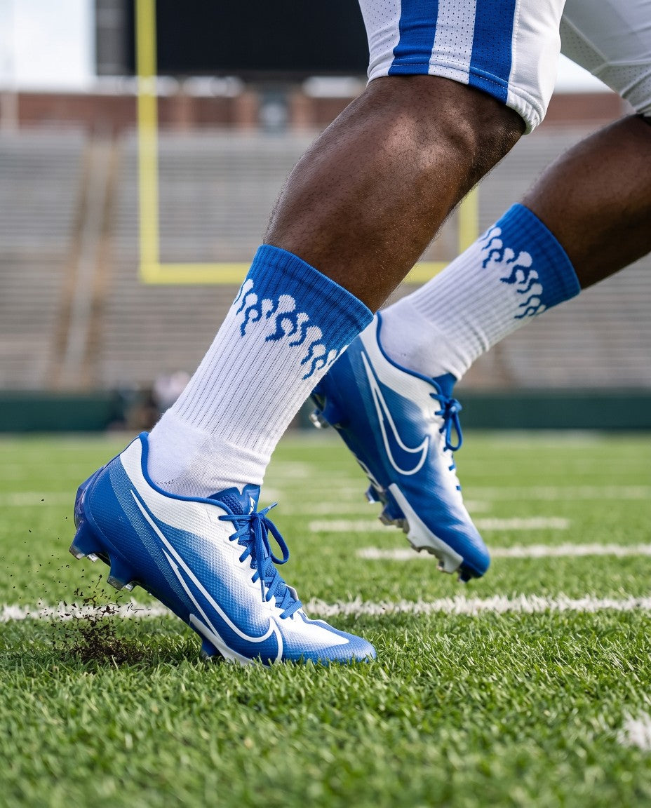 Blue Flame Crew Socks
