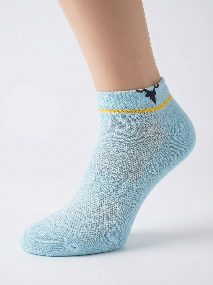 Breeze Series Mesh-Knit Ankle Socks – 5-Pair Pastel Pack