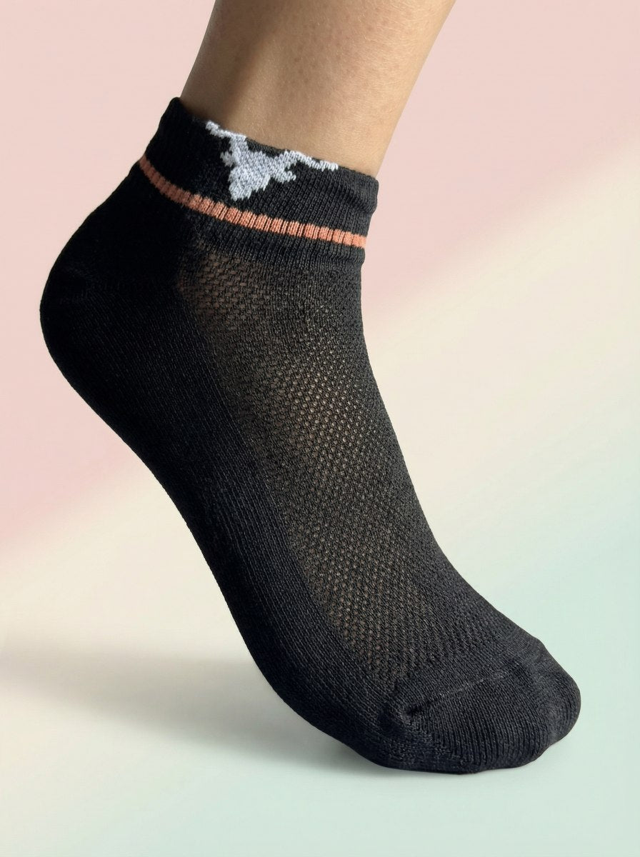 Breeze Series Mesh-Knit Ankle Socks – 5-Pair Pastel Pack