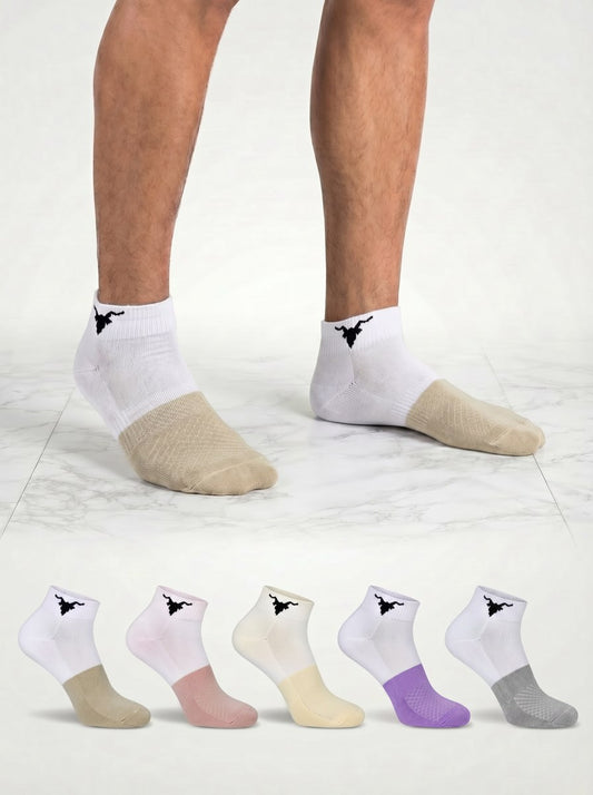 Dip-Dye Series Low-Cut Socks – The Essential 5- Colour Pack