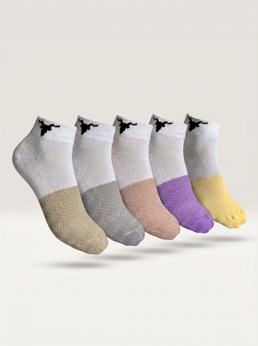 Dip-Dye Series Low-Cut Socks – The Essential 5- Colour Pack