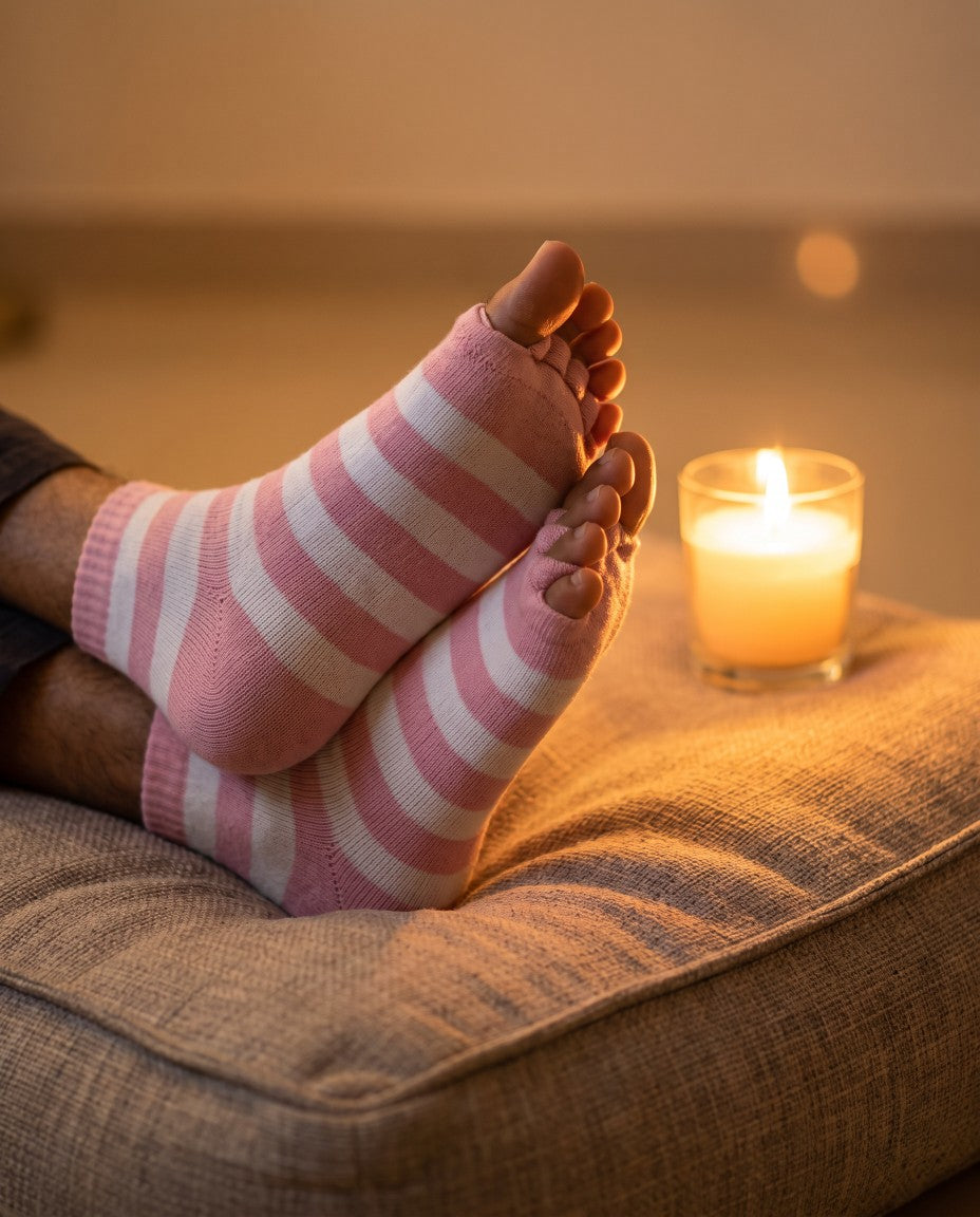 Foot Alignment Toe Separator Socks
