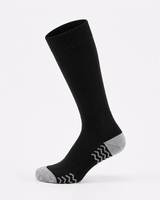 Black Performance Knee-High Athletic Sports Socks